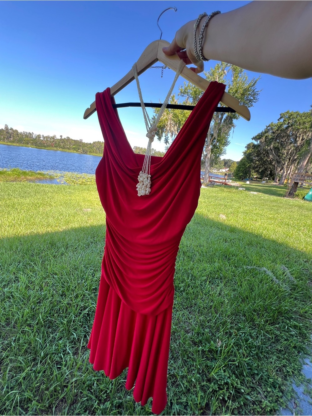Vintage Y2k Red Draped Sleeveless Drop Waist Dress - Elegant Casual Ruched
